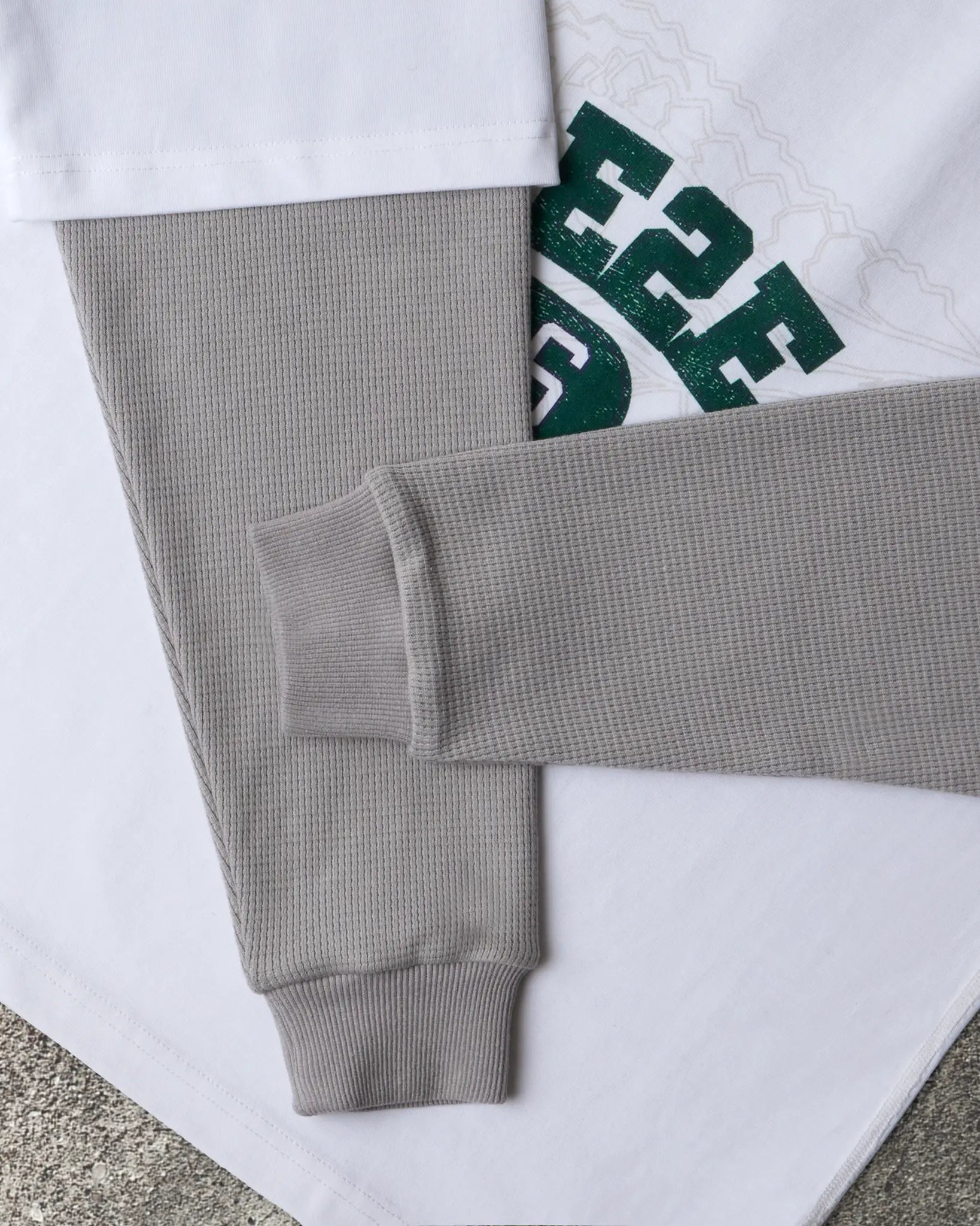 Waffle Knit Gator Tee - White