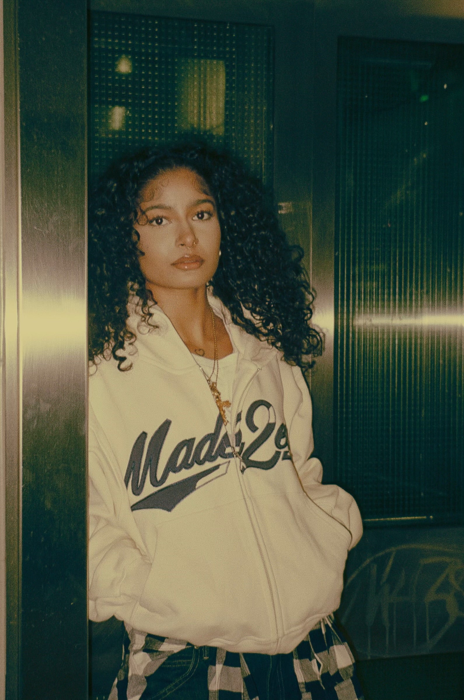 ROPE STITCHED MADE2EAT HOODIE - CREAM