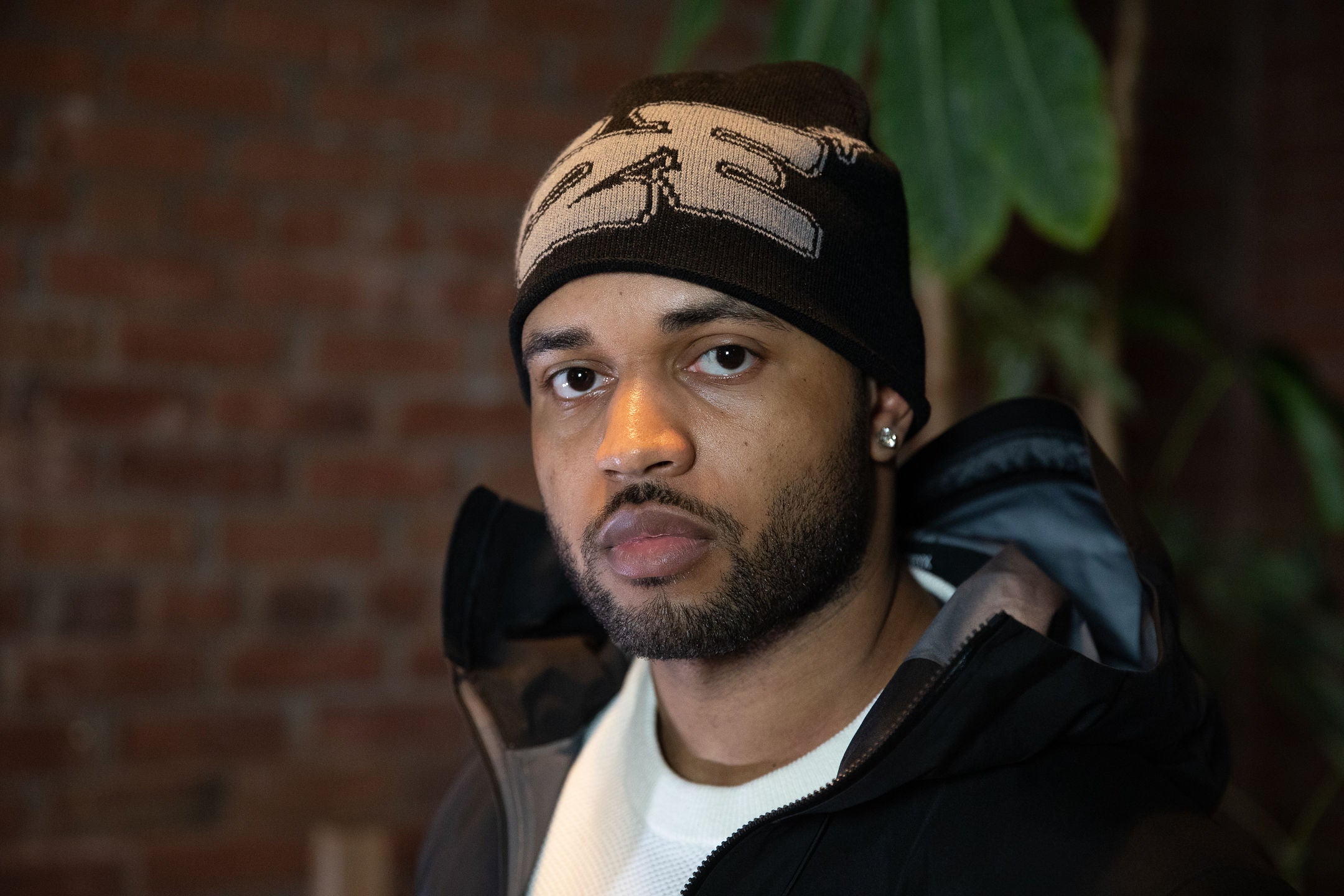 M2E JACQUARD BEANIE - BLACK