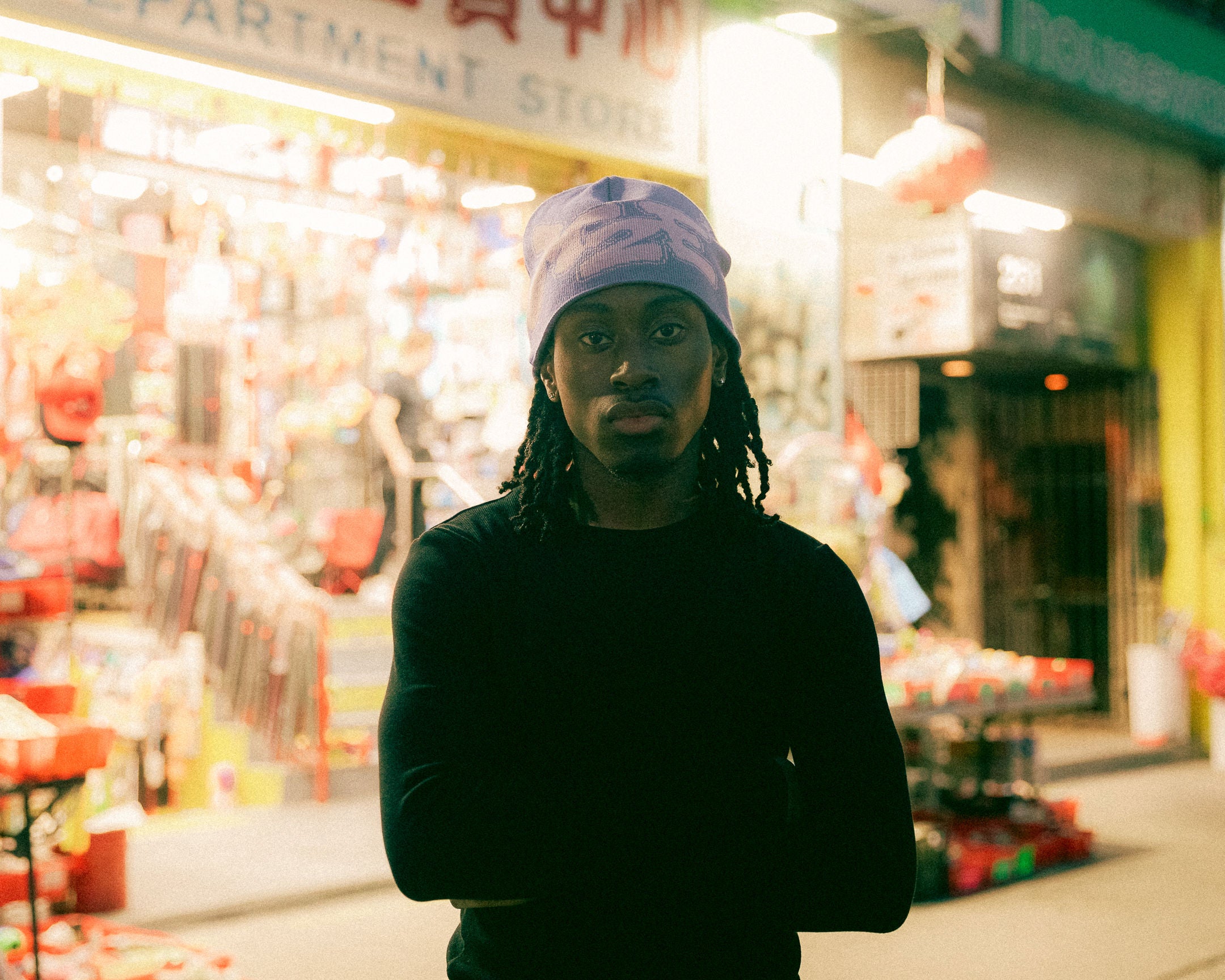M2E JACQUARD BEANIE - LILAC