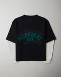 Waffle Knit Gator Tee - Black