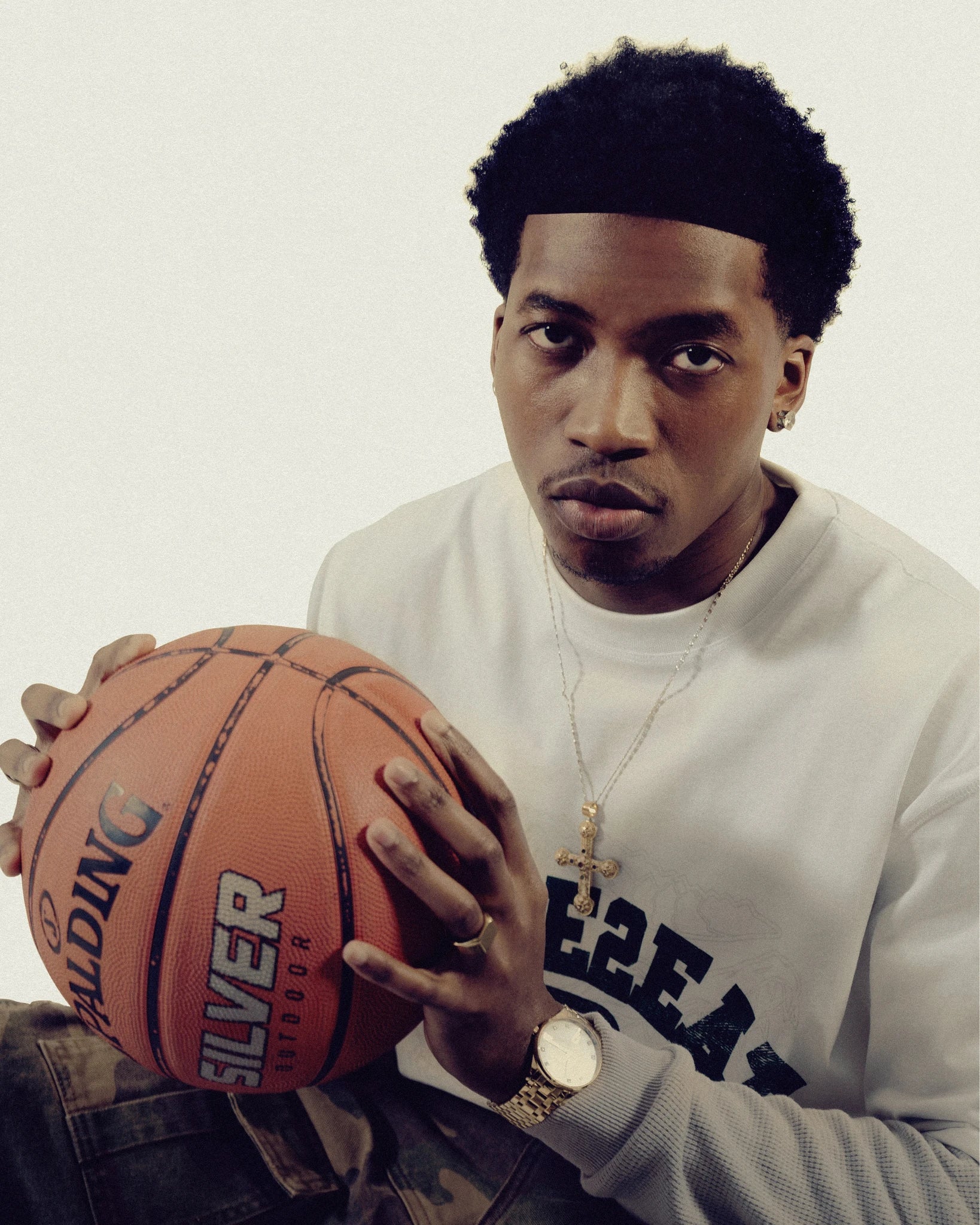 Waffle Knit Gator Tee - White